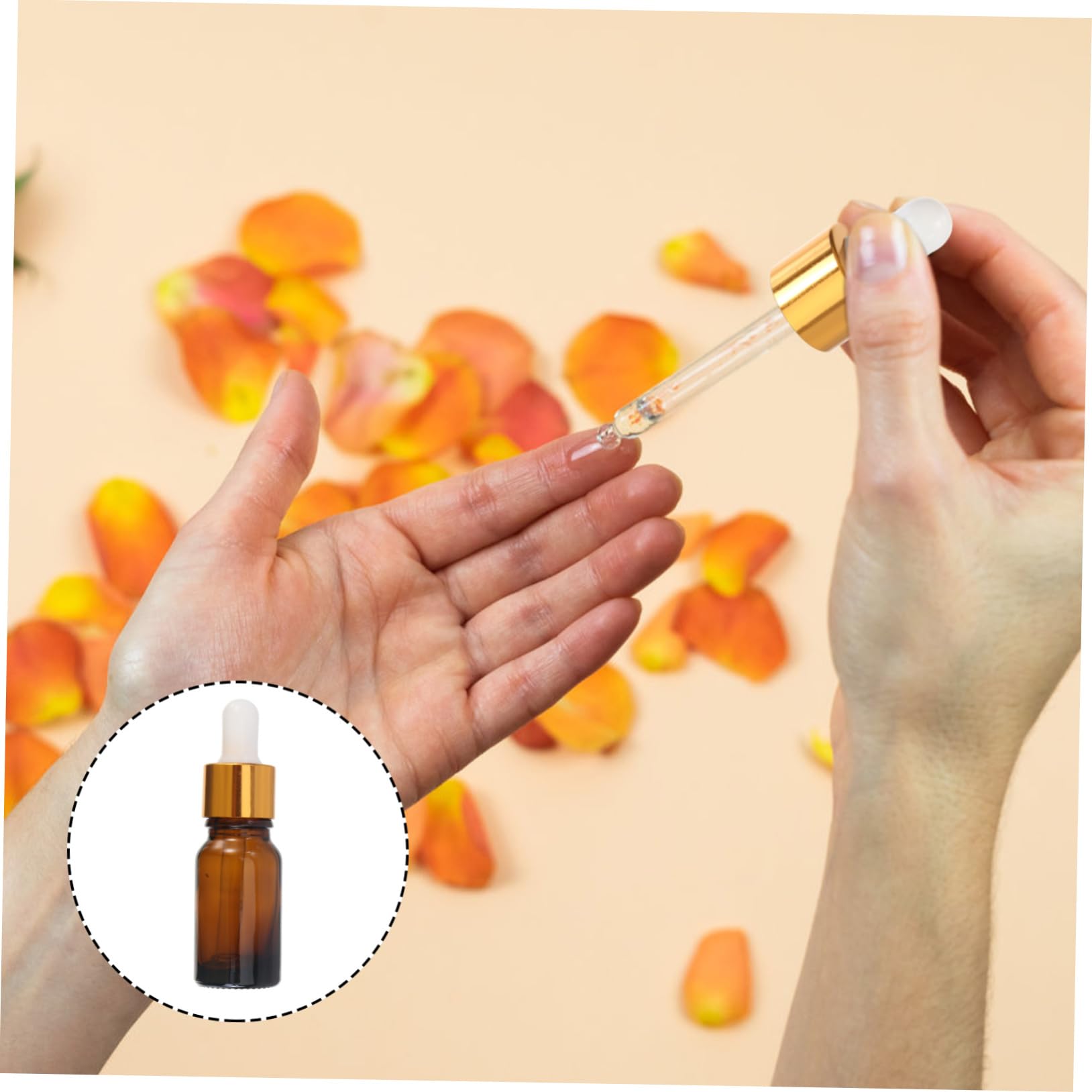 Amazon.co.jp: POPETPOP 10mlスポイト付き琥珀色エッセンシャルオイル